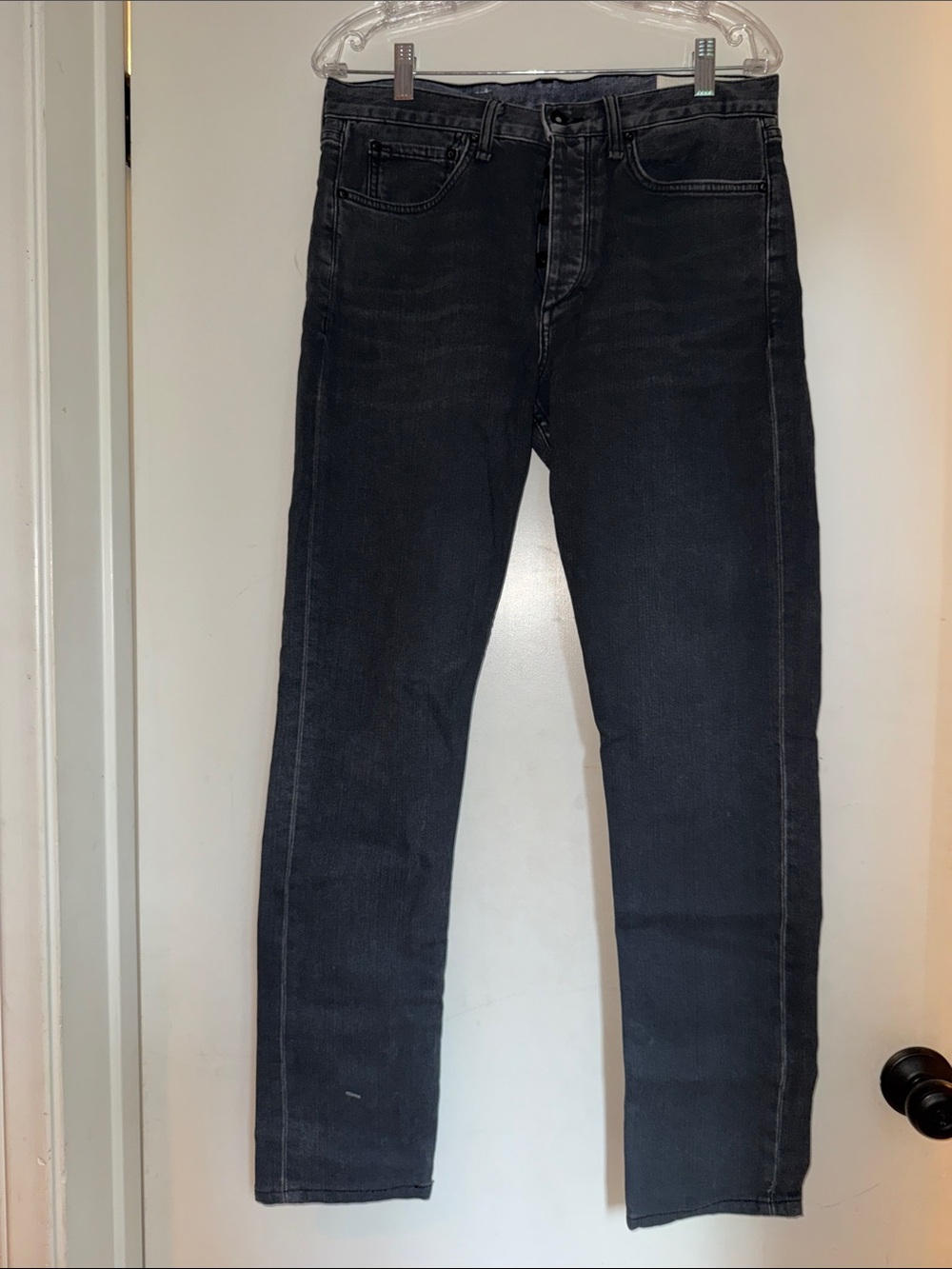 rag & bone Black Slim Straight Men's Jeans